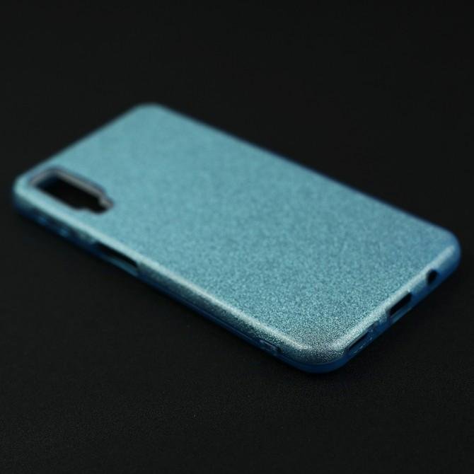 Чехол Silicone 3in1 Блёстки для Samsung A750 Galaxy A7 2018 Blue-4