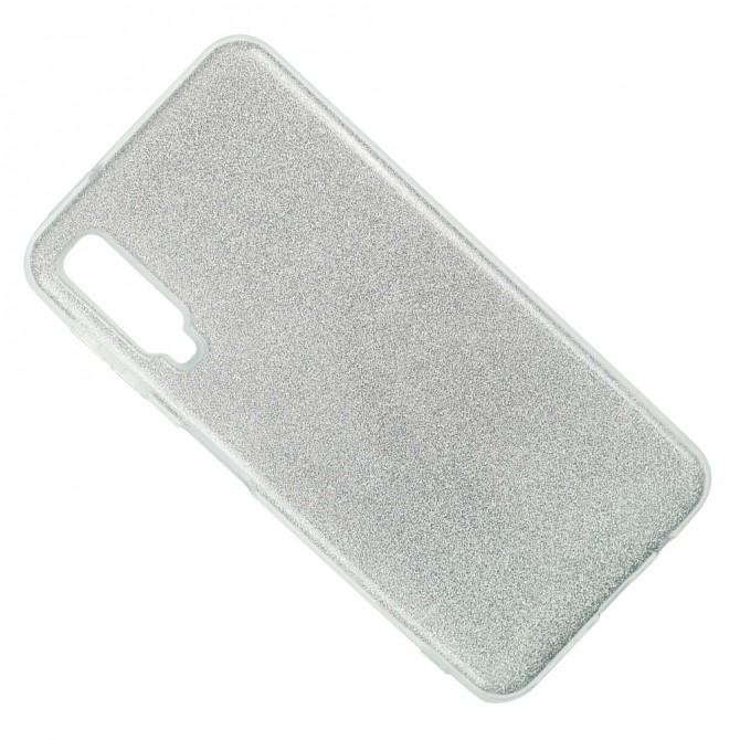 Чехол Silicone 3in1 Блёстки для Samsung A750 Galaxy A7 2018 White-2