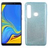 Чохол Silicone 3in1 Блискітки для Samsung A9 2018 (A920) Синій