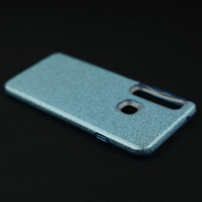Чехол Silicone 3in1 Блёстки для Samsung A9 2018 (A920) Blue-4