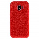 Чохол Silicone 3in1 Блискітки для Samsung J250 Galaxy J2 2018 Червоний Чохол Silicone 3in1 Блискітки для Samsung J250 Galaxy J2 2018 Червоний