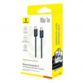 Кабель Baseus Dynamic 4 Fast Charging Type-C to Type-C 100W 1m Black