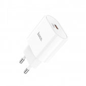 Сетевое зарядное устройство 1 Type-C Hoco C109A Fighter RD 20W White