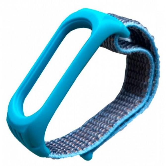 Ремінець для Xiaomi Band 3/4 Nylon design Sky Blue