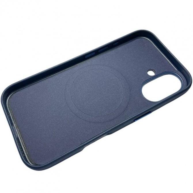 Накладка Woven Case with MagSafe iPhone 16 Navy Blue-3