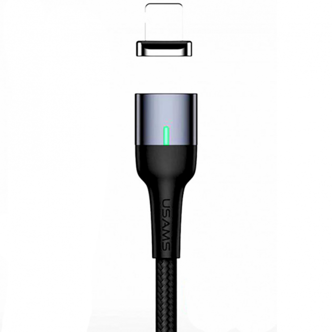 Магнітний кабель Usams U28 US-SJ326 Aluminum Alloy Lightning Cable 1m (SJ326USB03)-1