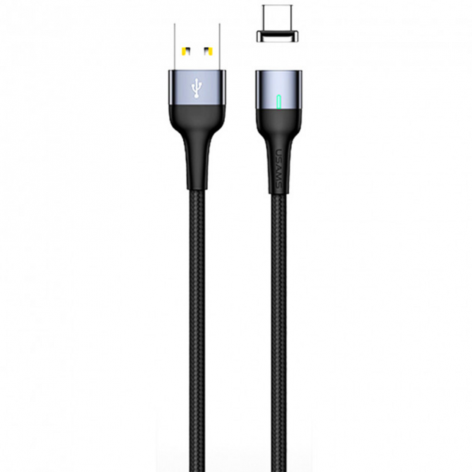 Магнітний кабель Usams U28 US-SJ328 Aluminum Alloy Micro Cable 1m Сірий (SJ328USB03)