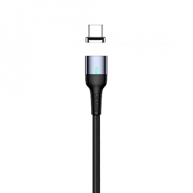Магнітний кабель Usams U28 US-SJ328 Aluminum Alloy Micro Cable 1m Сірий (SJ328USB03)-1