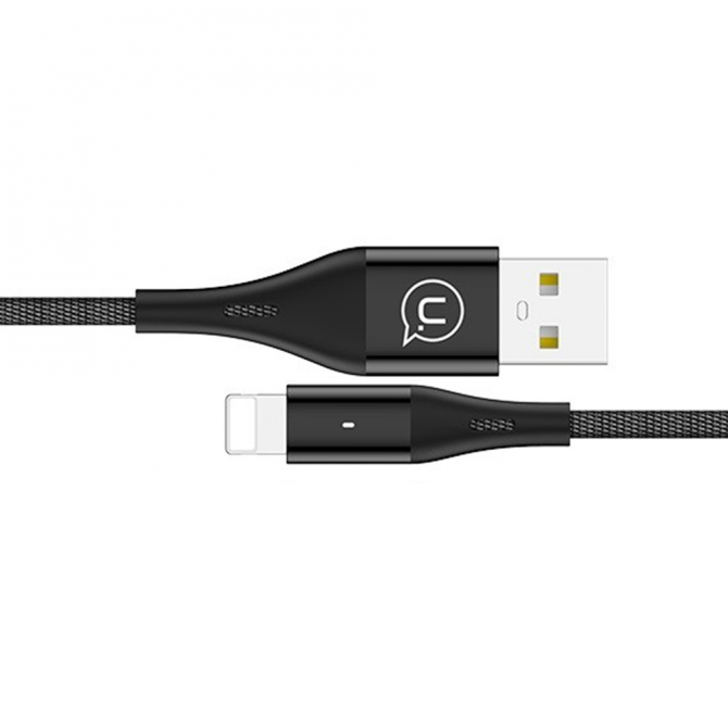 Кабель Usams U4 US-SJ209 Lightning 1,2m Чорний-1