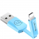 Кабель Usams U2 US-SJ199 Flat Data Lightning - USB 1.2m Синій (SJ199IP04)