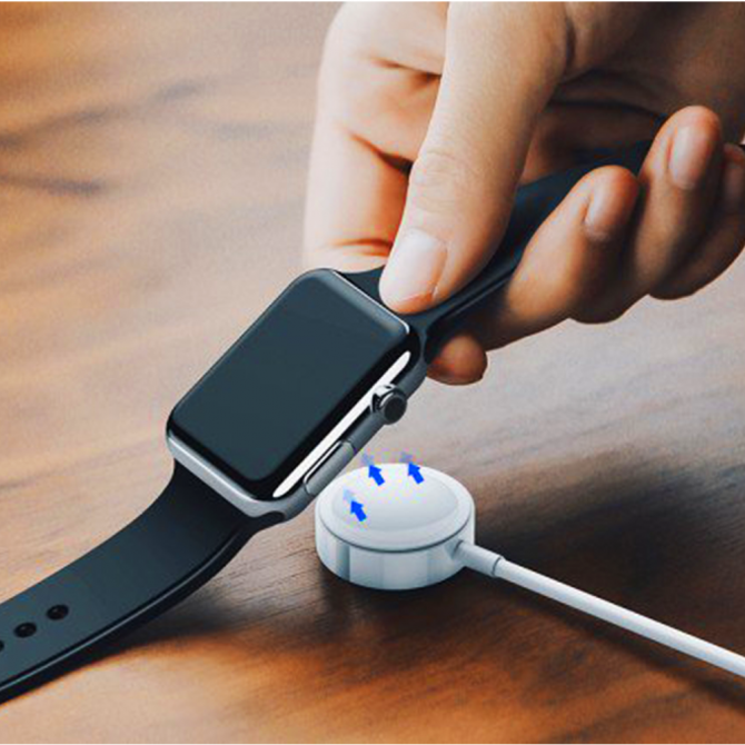 Кабель Usams US-CC076 2IN1 USB Charging Cable For iPhone and Apple Watch 1m Білий (CC076WH01)-2