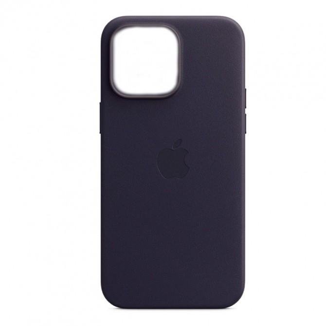 Чехол Leather Case для iPhone 14 Pro Midnight Blue