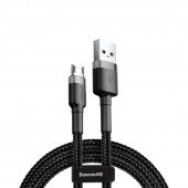 Кабель Baseus Cafule MicroUSB (CAMKLF-HG1) Black/Grey 3m Кабель Baseus Cafule MicroUSB (CAMKLF-HG1) Black/Grey 3m