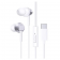 Наушники HF MP3 Baseus CZ11 Encok Type-C Moon White