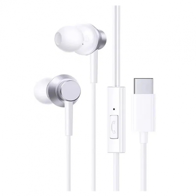 Наушники HF MP3 Baseus CZ11 Encok Type-C Moon White