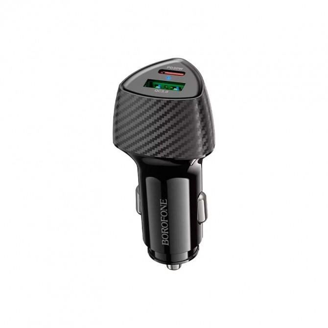 АЗП Borofone BZ31C PD30W + QC Black + Cable Type-C to Type-C