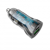 Автомобильное зарядное устройство 1USB+Type-C Hoco Z47A 30W Black