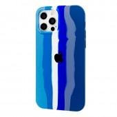 Чехол Colorfull Soft Case iPhone 12/12 Pro Aquarelle Cyan-White