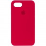Оригинальный силиконовый чехол для iPhone 7/8 Plus Темно Красный FULL