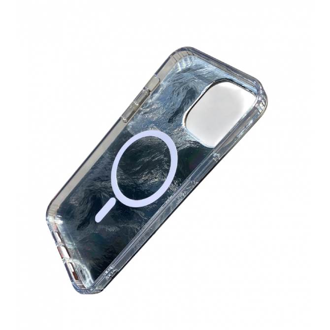 Чехол TPU Shiny Mountain (MagFit) для Apple iPhone 14 Pro (6.1") Chocolate-3