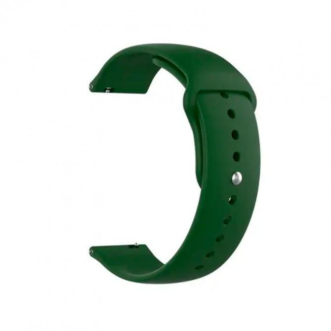 Ремешок универсальный силиконовый Semi-twill 22mm Зеленый