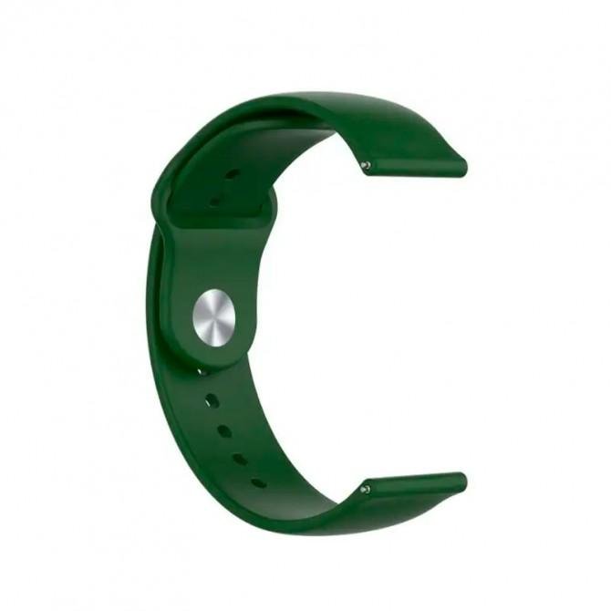Ремешок универсальный силиконовый Semi-twill 22mm Зеленый-1