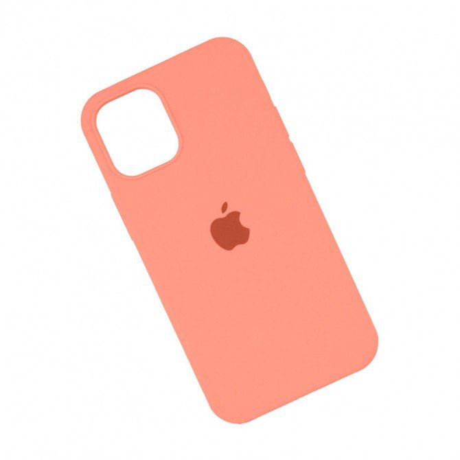 Оригінальний силіконовий чохол для iPhone 13 Персиковий FULL-3