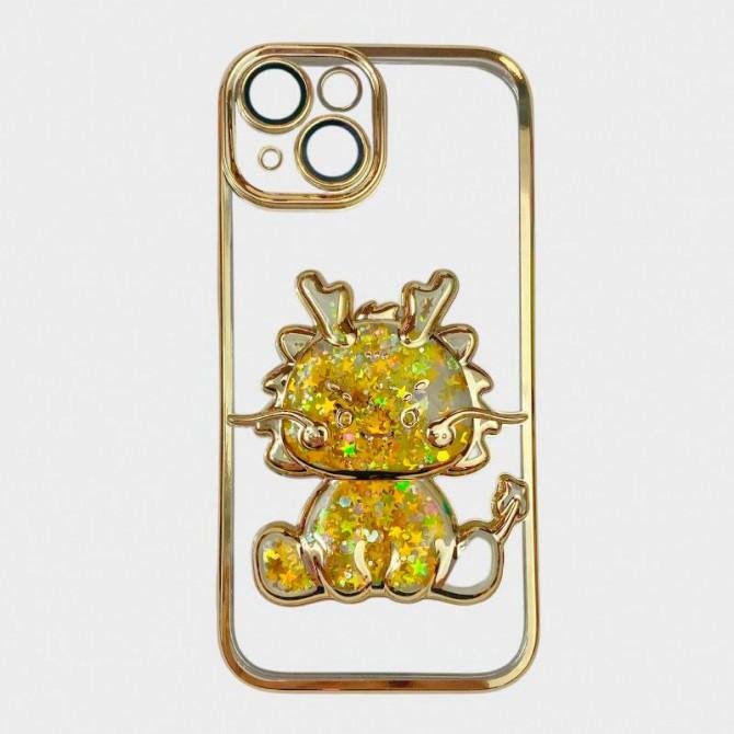 Чохол Shiny Dragon series for iPhone 15 Pro Max Золотий