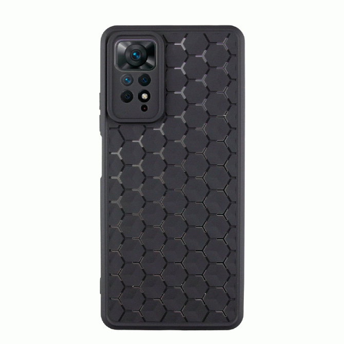 Чехол TPU Honeycomb для Xiaomi Redmi Note 11 Pro 4G/5G/ 12 Pro 4G Черный