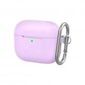 Чехол U-Like Silicone Protective Case For Airpods 3 Slim + Lock Lilac