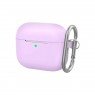 Чохол U-Like Silicone Protective Case For Airpods 3 Slim + Lock Lilac