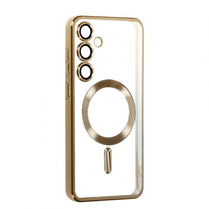 Силіконовий чохол SHINING with MagSafe для Samsung Galaxy S24/S25 Gold-2