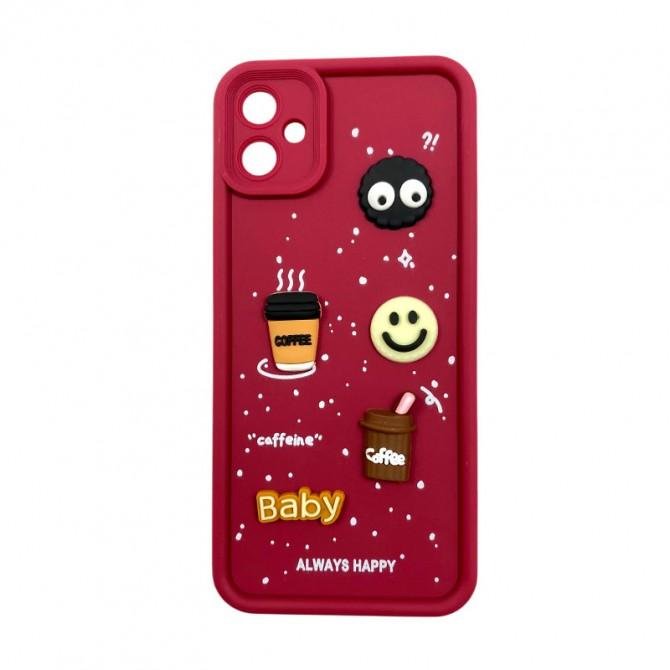 Чехол TPU Toys Case для Samsung Galaxy A05 (Red/ Always Happy)