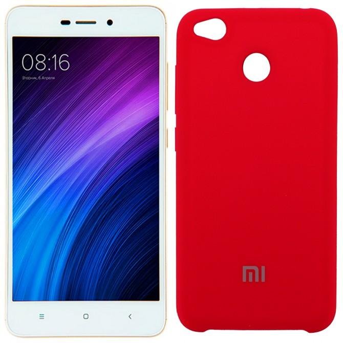Чохол Soft Case для Xiaomi Redmi 4x Яскраво малиновий FULL