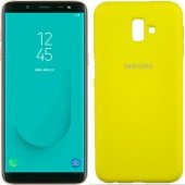 Силіконовий чохол для Samsung J6 Plus 2018 (J610) Жовтий FULL Силіконовий чохол для Samsung J6 Plus 2018 (J610) Жовтий FULL
