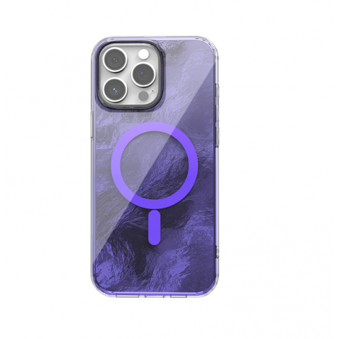 Чехол TPU Shiny Mountain (MagFit) для Apple iPhone 13 Pro (6.1") Purple