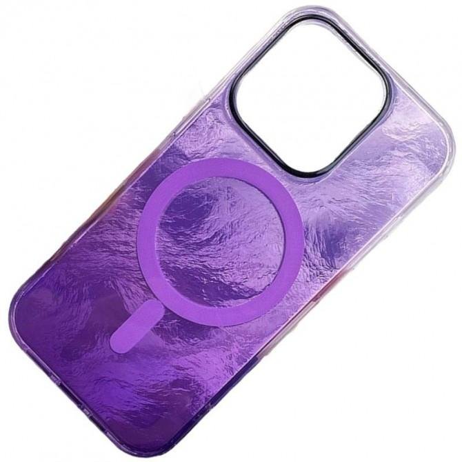 Чехол TPU Shiny Mountain (MagFit) для Apple iPhone 13 Pro (6.1") Purple-2