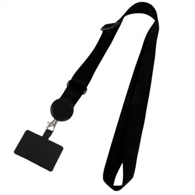 Шнурок для телефону (широкий) 150см (Black)