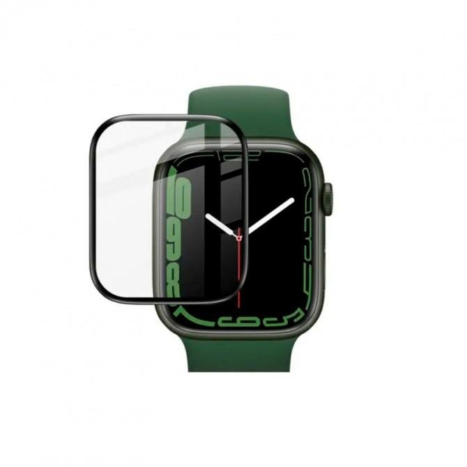 Защитное стекло для iWatch 45mm (0.3mm, 5D) Black