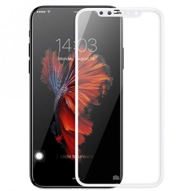 Защитное стекло Baseus для APPLE iPhone X/Xs Anti-bluelight (0.2 мм, 2.5D, с белым Silk Screen покры-1