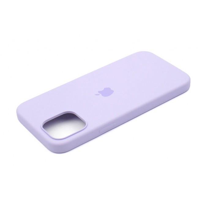 Оригінальний силіконовий чохол для iPhone 13 Pro Бузковий FULL-1