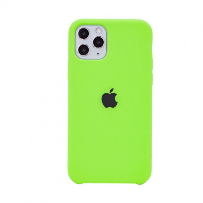 Оригинальный силиконовый чехол для iPhone 11 Pro Max Неоново Зеленый