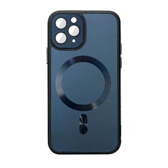 Чехол TPU+Glass Sapphire Midnight with MagSafe для Apple iPhone 12 Pro Max (6.7") Черный