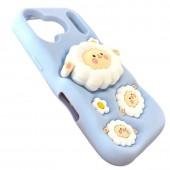 Чехол 3D Sheep series for iPhone 17 Pro Max Light Blue