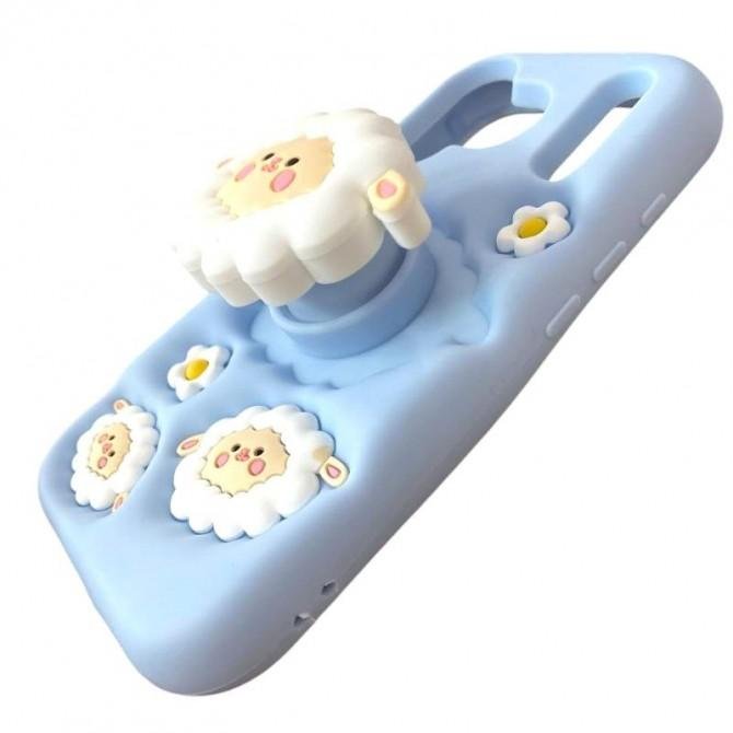 Чехол 3D Sheep series for iPhone 17 Pro Max Light Blue-4