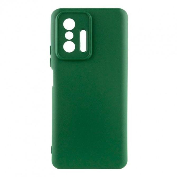Чехол Original Soft Case Xiaomi 11T/11T Pro Темно Зеленый FULL