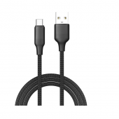 Кабель USB ColorWay USB - Type-C (TPE embossed) 3A 1m Black