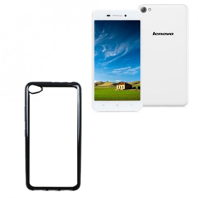 Чехол Electroplating TPU case для Lenovo S60T Чёрный-3