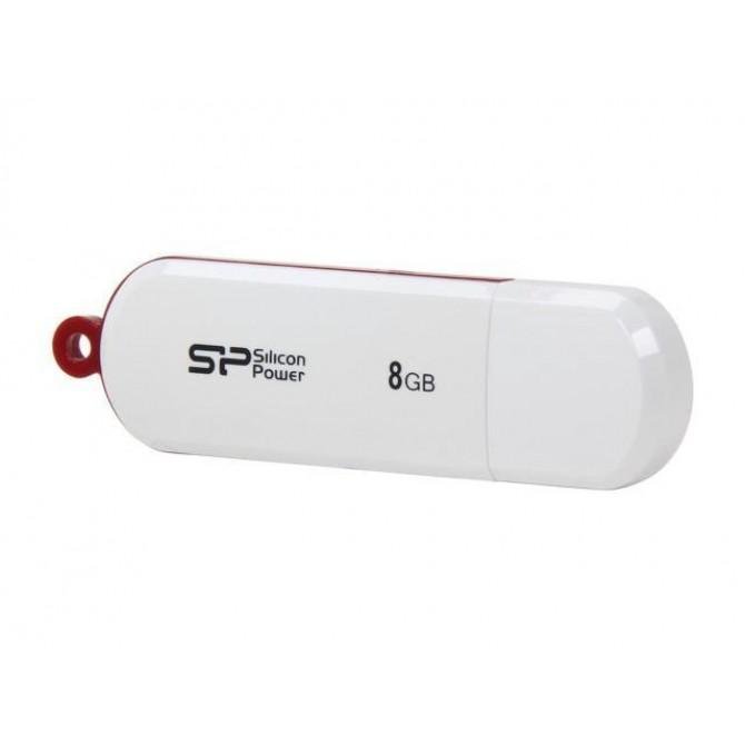 Флеш память Silicon POWER 8Gb LUXmini 322 White