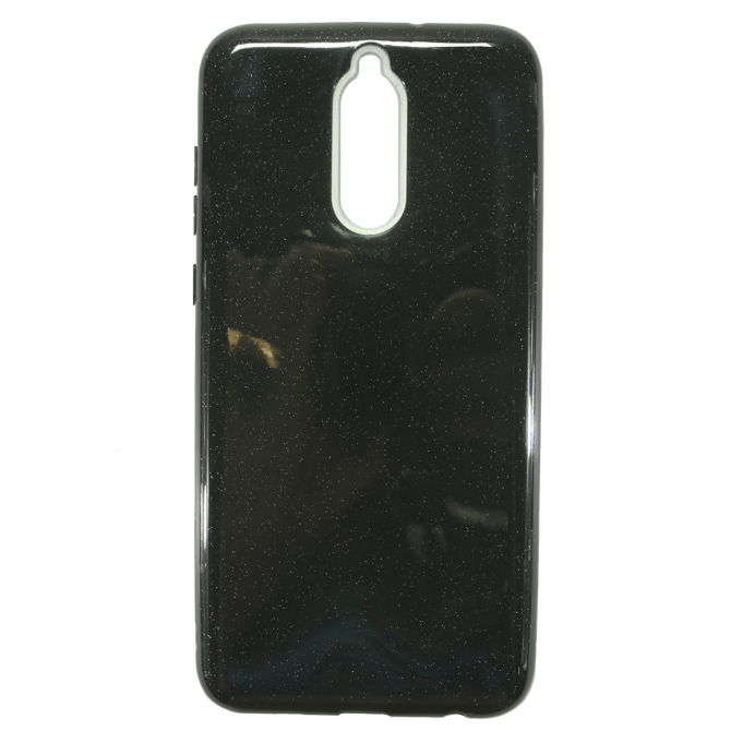 Чехол Silicone 3in1 Блёстки для Huawei Mate 10 Lite Чёрный-1